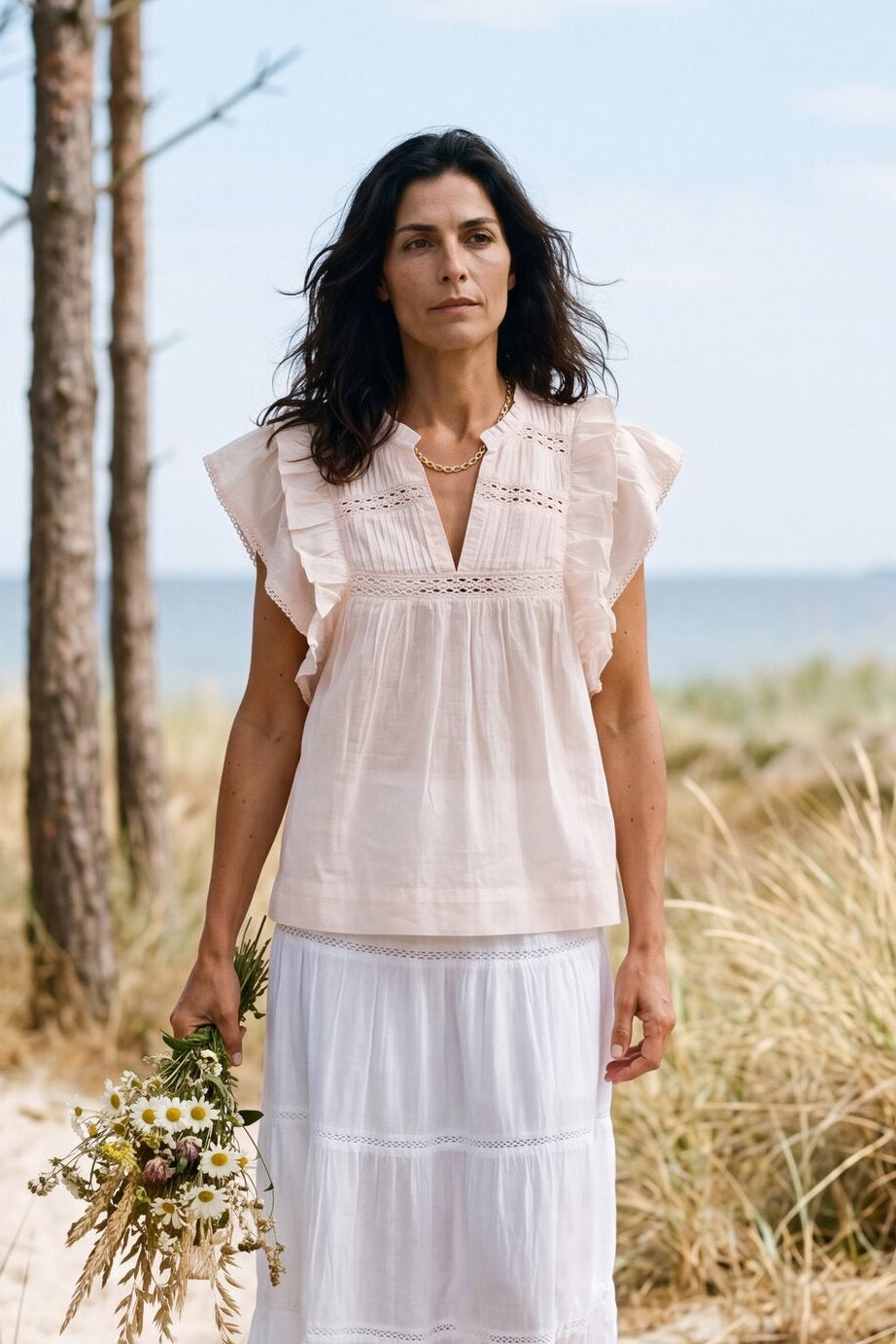 Mable Voile top - lyserød